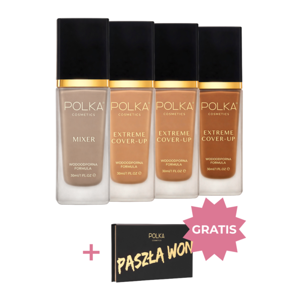 Zestaw 3x podkład + mixer do podkładu + paletka Paszła Won Gratis!
