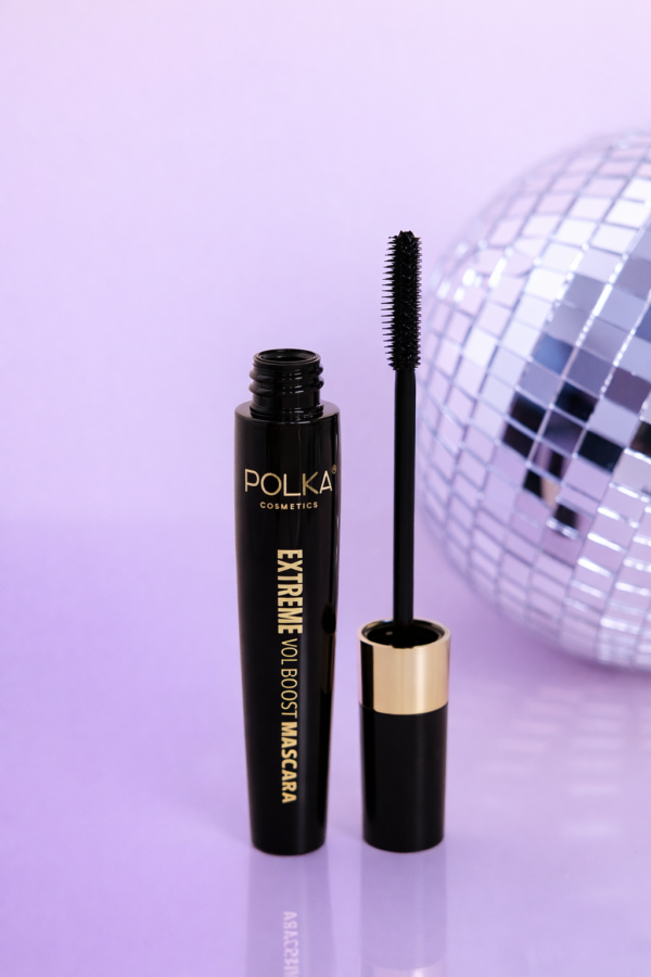 Opakowanie i szczoteczka tuszu do rzęs Mascara Extreme Vol Boost